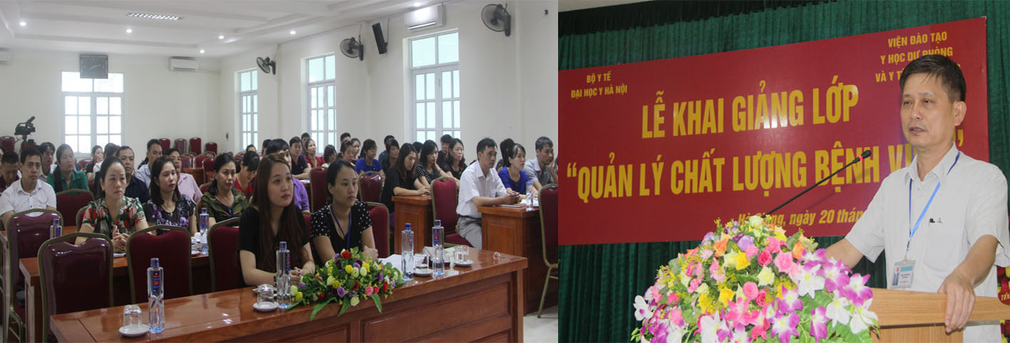Đ/c Đặng Văn Huynh, Phó Giám đốc Sở Y tế - Phát biểu khai mạc tại buổi Lễ khai giảng