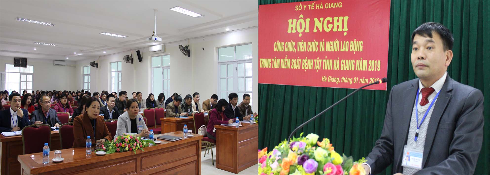 Đồng chí Nguyễn Trần Tuấn, Giám đốc Trung tâm Kiểm soát bệnh tật phát biểu khai mạc Hội nghị
