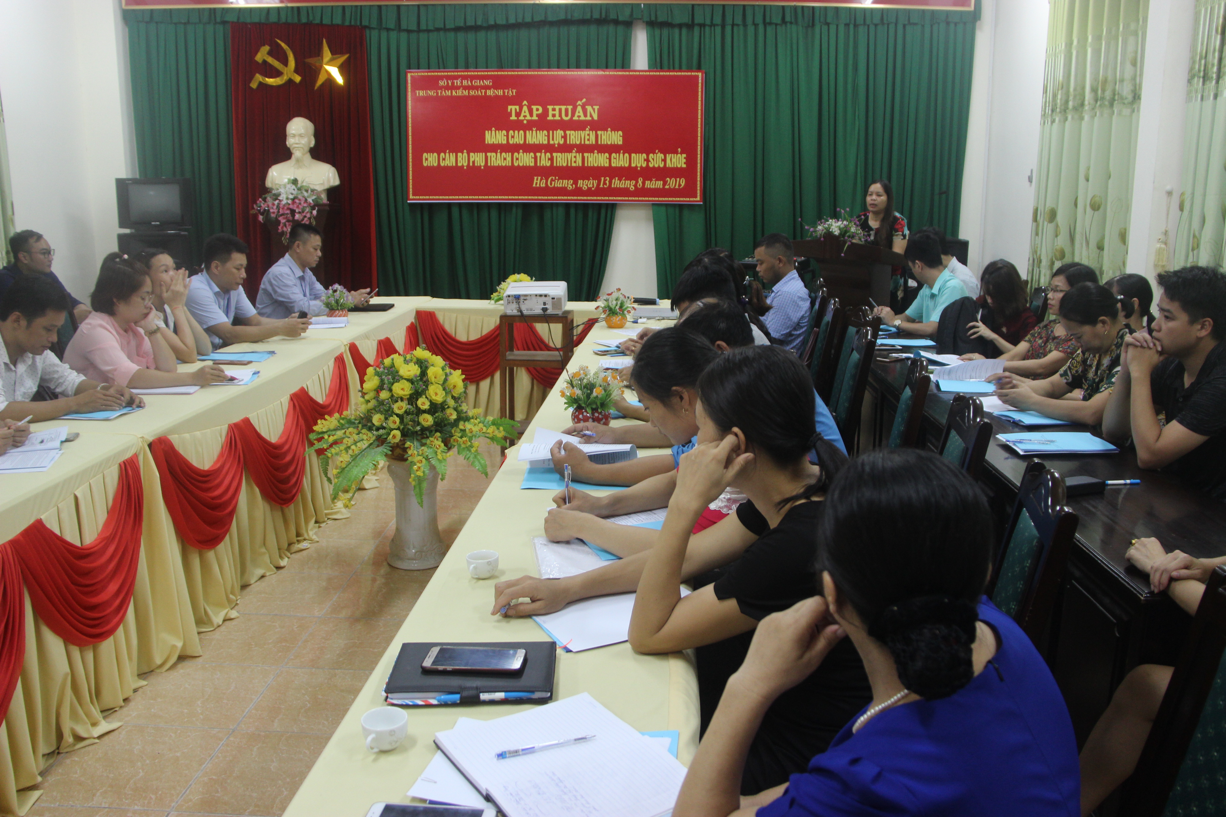 Bs Nguyễn Thị Thanh Hương, Phó Giám đốc, Trung tâm Kiểm soát bệnh tật  khai mạc tập huấn
