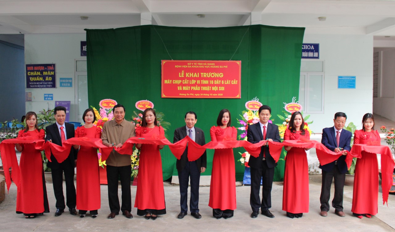 Bệnh viện đa khoa khu vực huyện Hoàng Su Phì khai trương hệ thống chụp cắt lớp vi tính và máy phẫu thuật nội soi