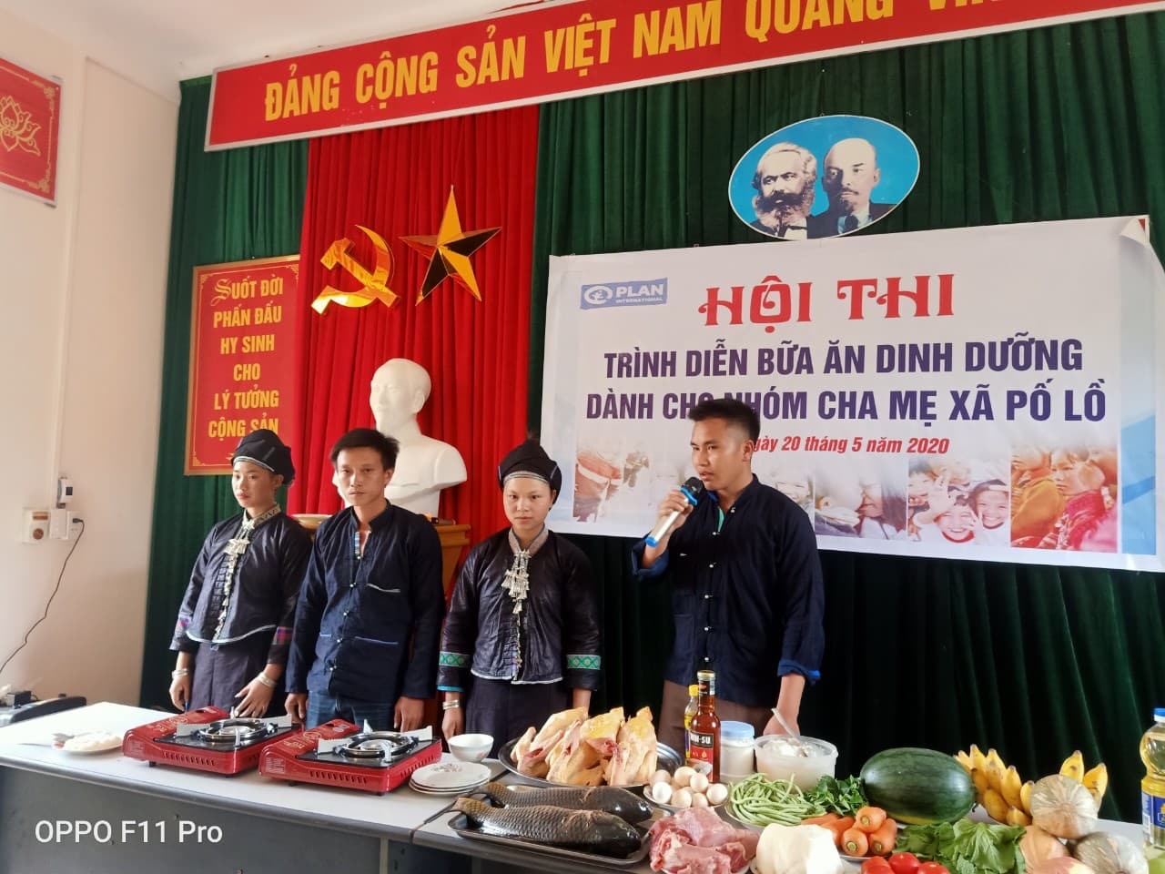Trạm Y tế xã Pố Lồ huyện Hoàng Su Phì tổ chức hội thi “Trình diễn bữa ăn dinh dưỡng dành cho nhóm cha mẹ xã Pố Lồ” năm 2020