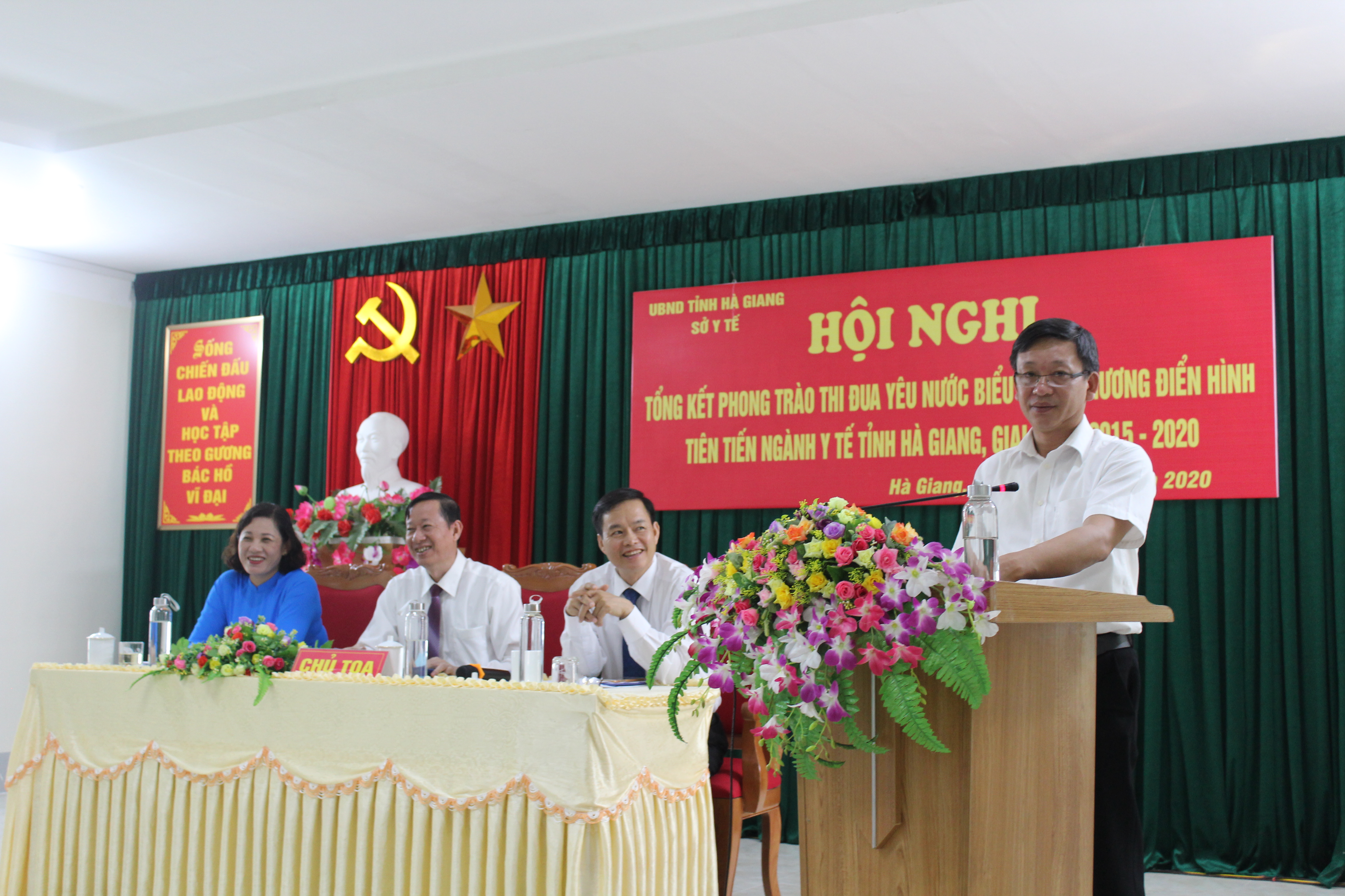 Đ/c Nguyễn Văn Hòa, Phó trưởng ban TĐKT tỉnh phát biểu tại Hội nghị