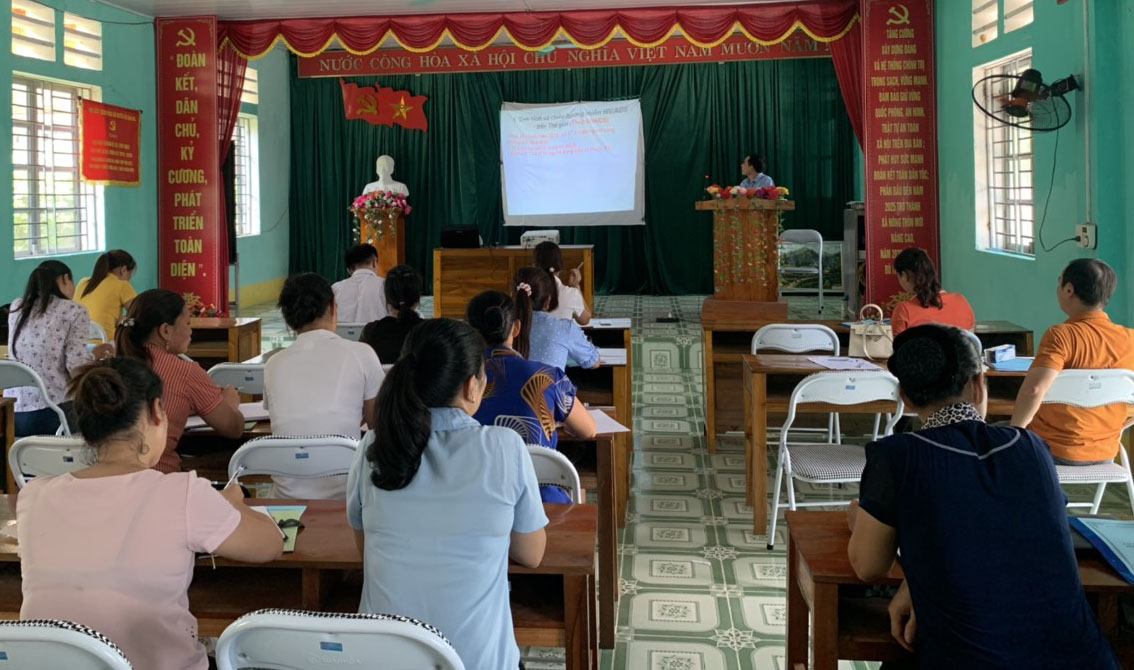 Tập huấn can thiệp dự phòng lây nhiễm HIV/AIDS, điều trị Methadone tại xã Kim Ngọc, Bắc Quang