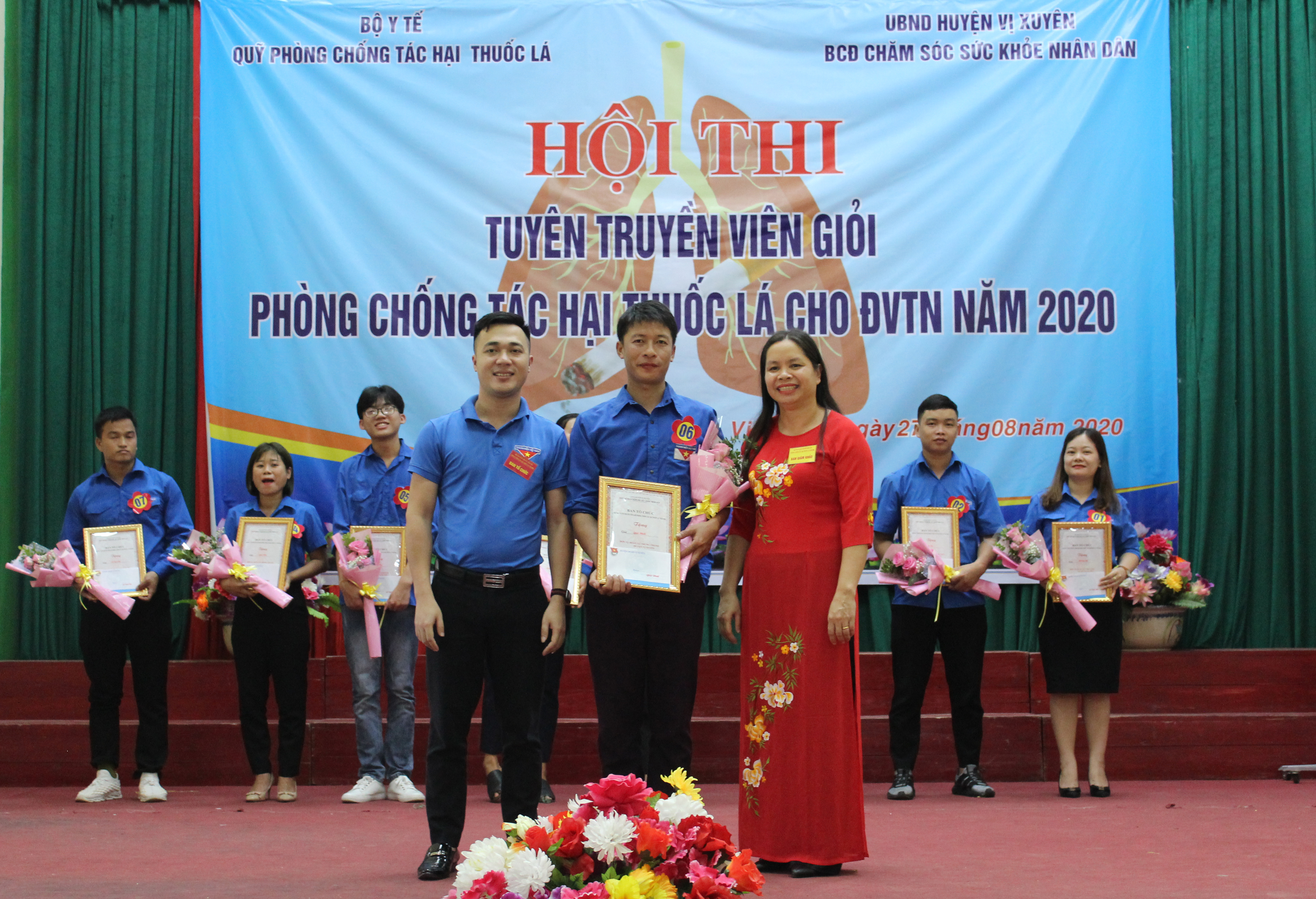 Hội thi Tuyên truyền viên giỏi phòng, chống tác hại thuốc lá cho Đoàn viên thanh niên huyện Vị Xuyên