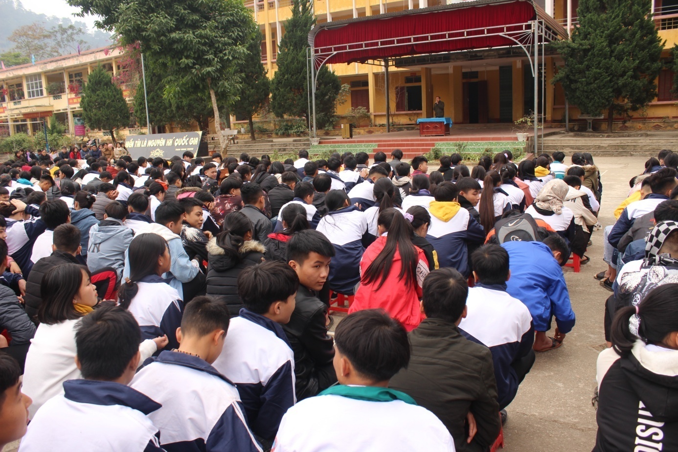 Buổi truyền thông trực tiếp tại Trường Trung học phổ thông thị trấn Cốc Pài