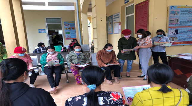 Hưởng ứng chiến dịch sức khỏe sinh sản tại xã Minh Tân huyện Vị Xuyên