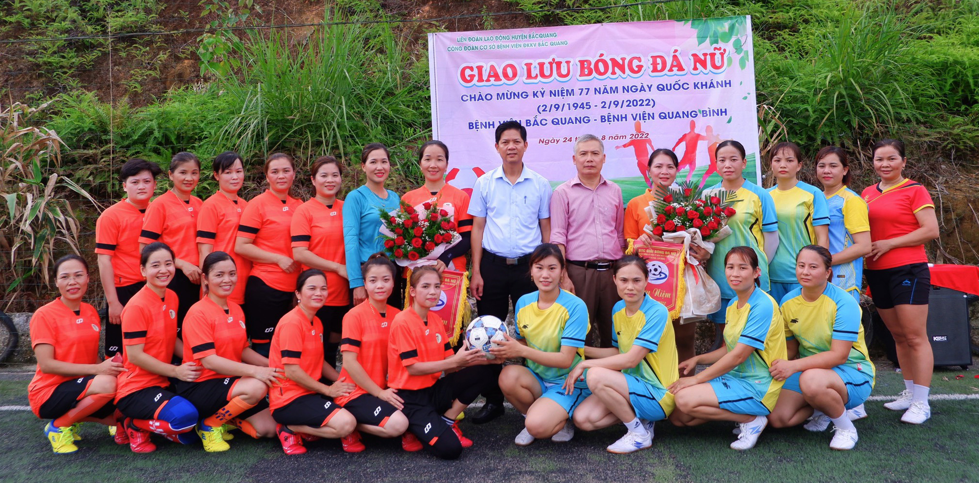 Công đoàn cơ sở Bệnh viện ĐKKV Bắc Quang giao hữu bóng đá  kỷ niệm 77 năm ngày Quốc Khách 2/9/1945 – 2/9/2022