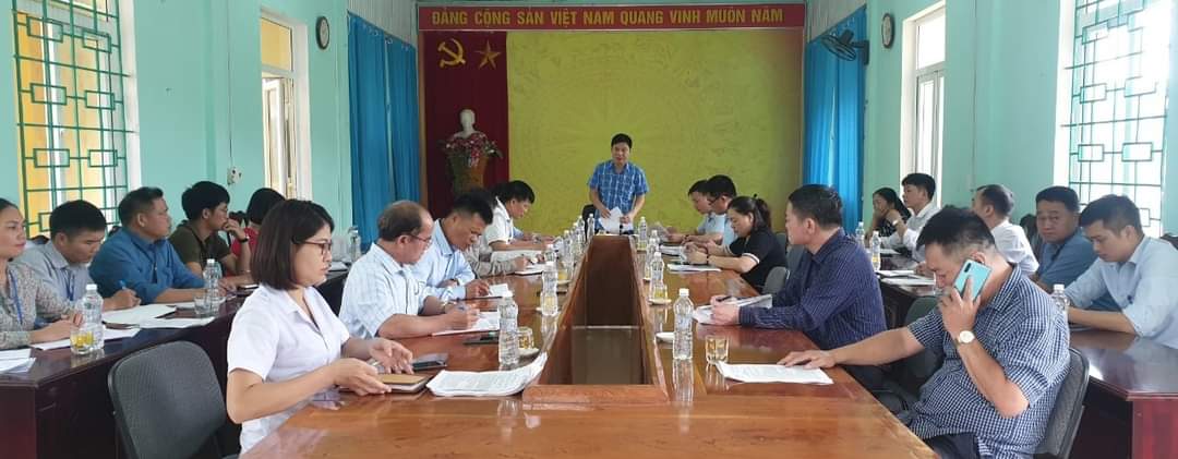 Đ/c Vũ Hùng Vương, Phó Giám đốc Sở Y tế Hà Giang phát biểu chỉ đạo tại xã Bạch Đích huyện Yên Minh