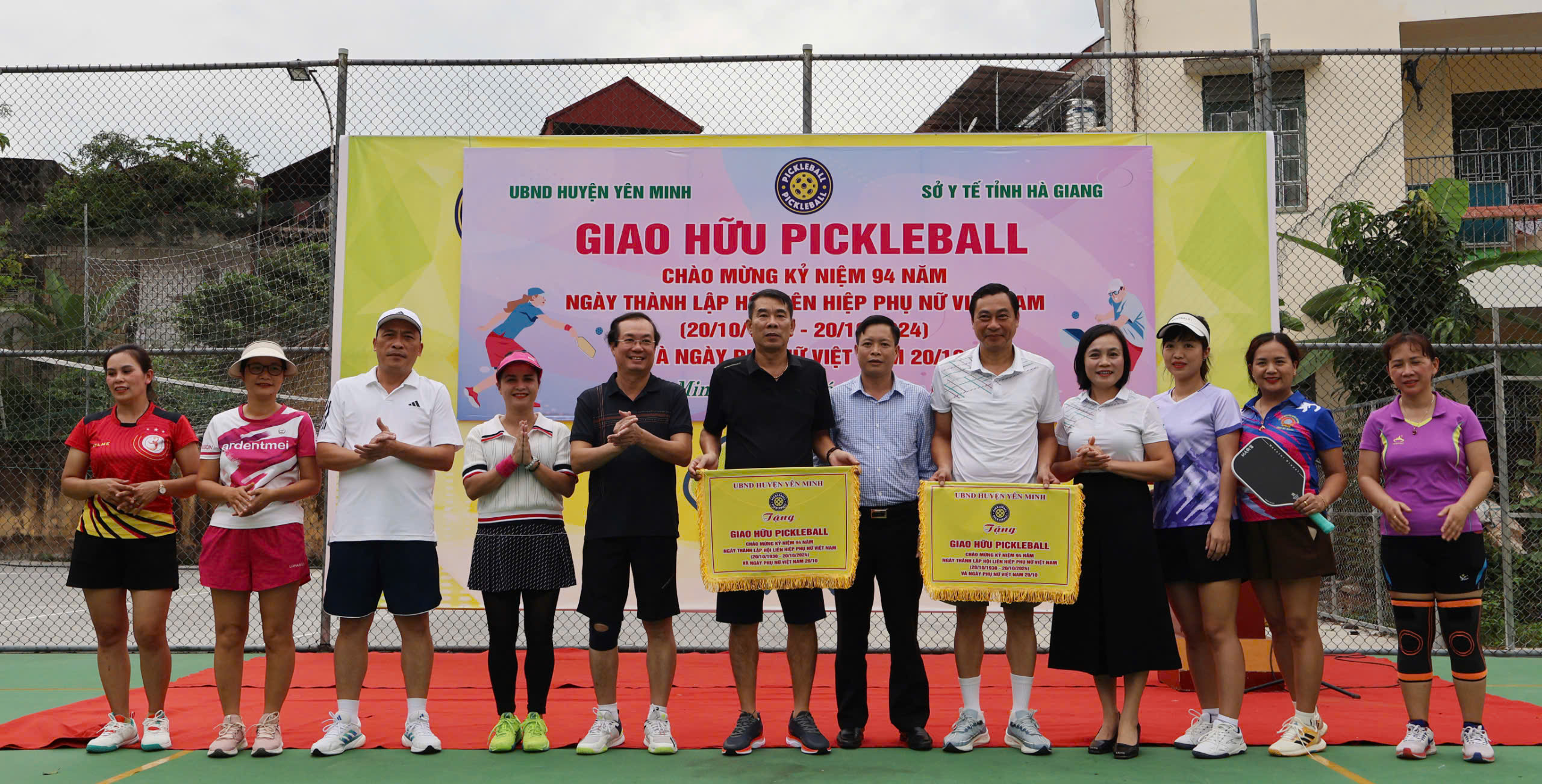 Sở Y tế tổ chức giao hữu giải Pickleball