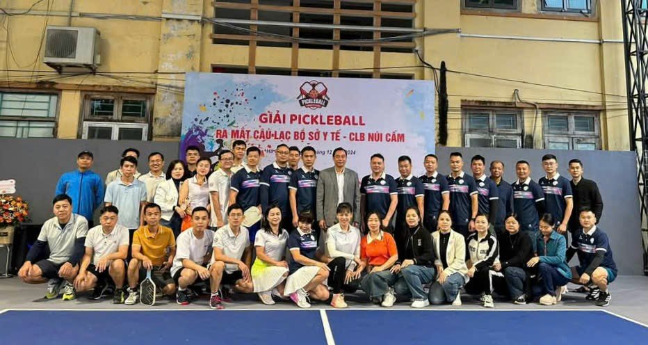 Sở Y tế ra mắt câu lạc bộ Pickleball Sở Y tế