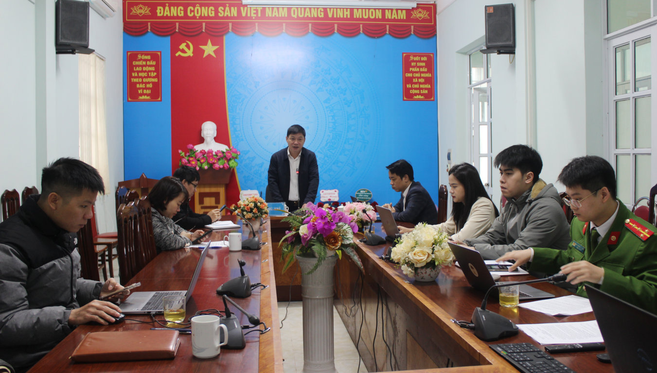 TTƯT.BsCKII Vũ Hùng Vương, Phó Giám đốc Sở Y tế phát biểu tại buổi tập huấn