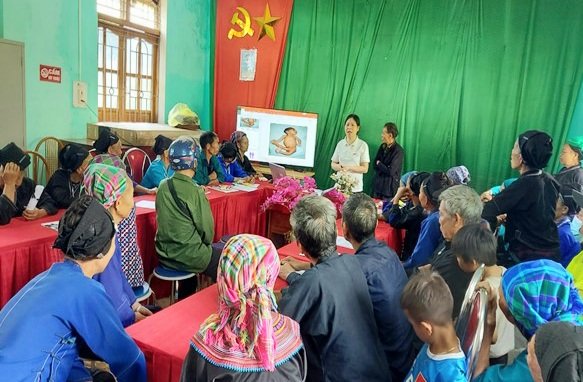 Tổ chức truyền thông phòng chống tác hại thuốc lá tại xã Nấm Dẩn, huyện Xín Mần