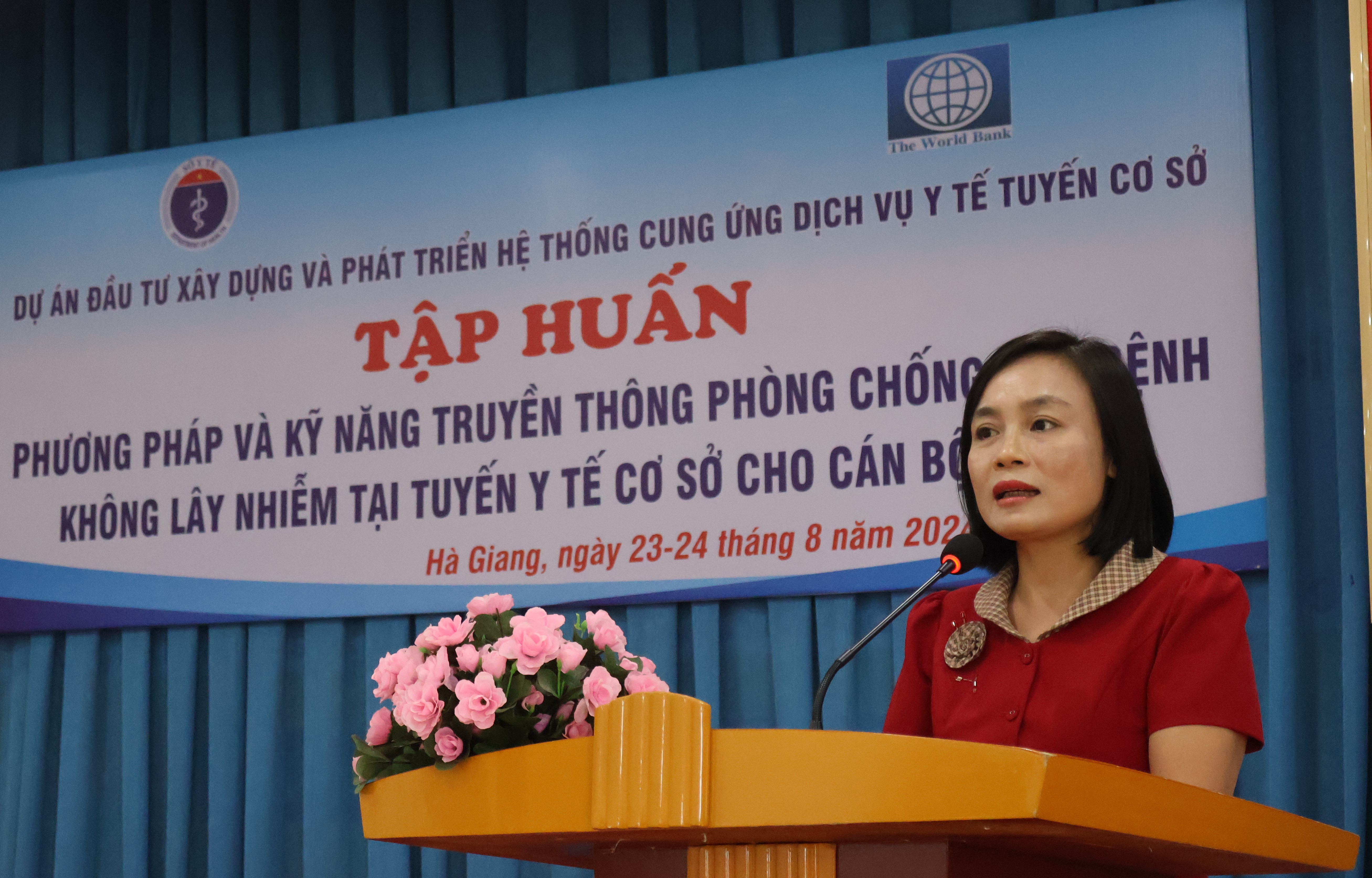 Tập huấn Phương pháp và kỹ năng truyền thông phòng chống các bệnh không lây nhiễm tại tuyến y tế cơ sở cho cán bộ y tế xã