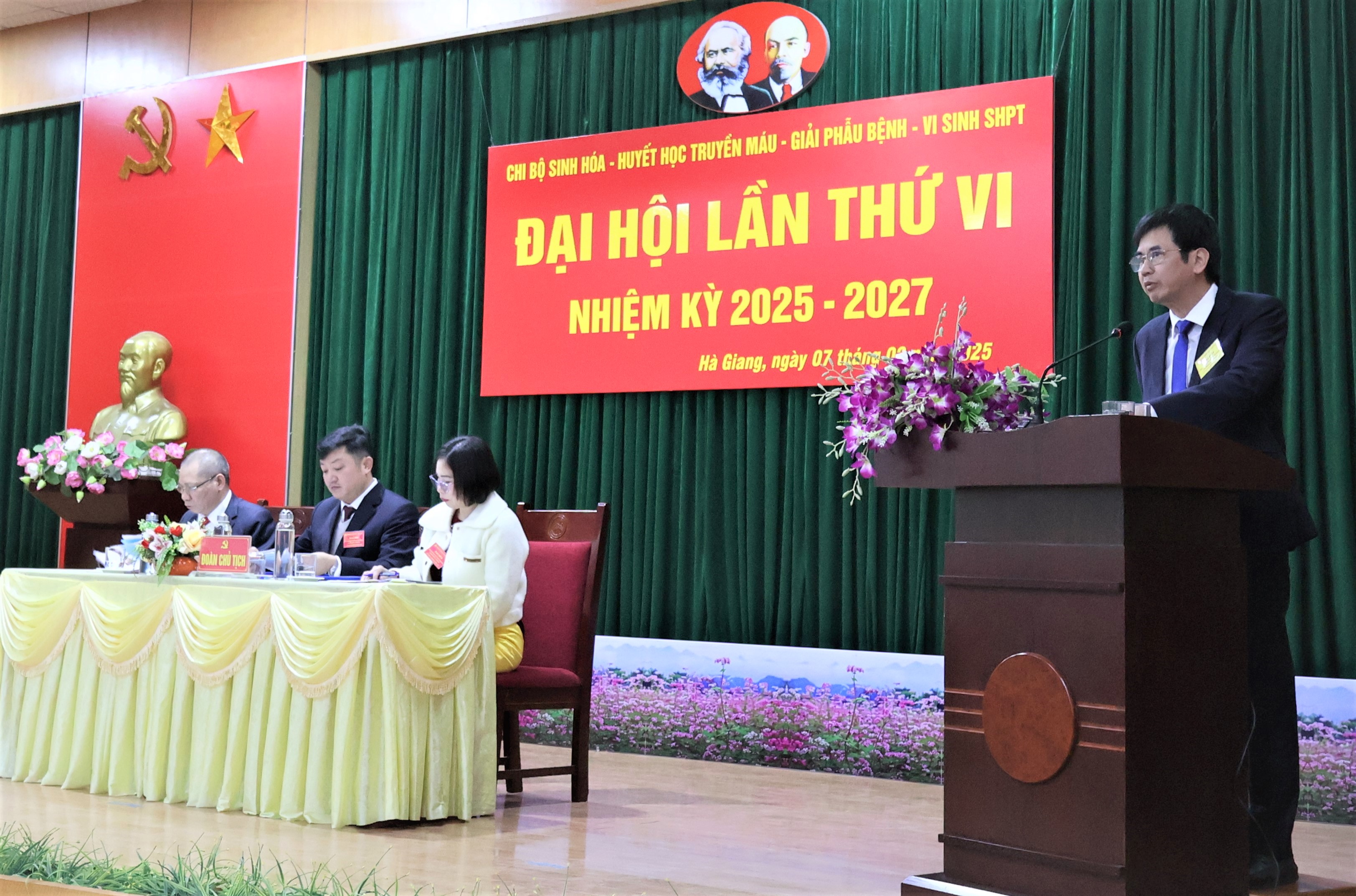 Đại hội Đảng Chi bộ Sinh hoá - Huyết học, truyền máu - Giải phẫu bệnh - Vi sinh, sinh học phân tử lần thứ VI, nhiệm kỳ 2025 – 2027