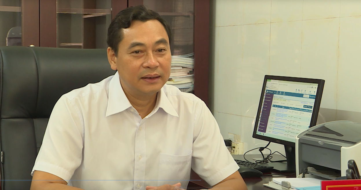 Ông Nguyễn Văn Giao, Quyền Giám đốc Sở Y tế trả lời phỏng vấn phóng viên Đài PT-TH Hà Giang về công tác chuyển đổi số